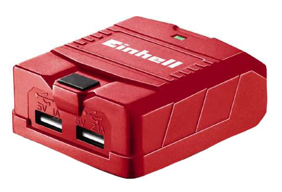 Einhell 4514120, Universal, Universal, 18 V, 5 V, 2,1 A, Einhell - SOLO Sort, Rød