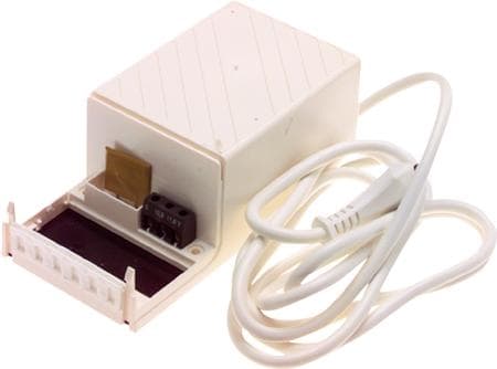 Belysningstransformator HaloPower Mini med kabel, 70W, 230V/11,2V, 2 utgångar, LxBxH 157x76x58 mm, för väggmontage, skyddsklass IP22