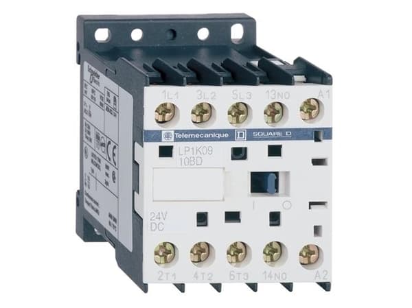 SCHNEIDER ELECTRIC Kytkin 4KW, 400V AC, 9A AC33-napainen , 1NO, ohjausjännite 24V DC