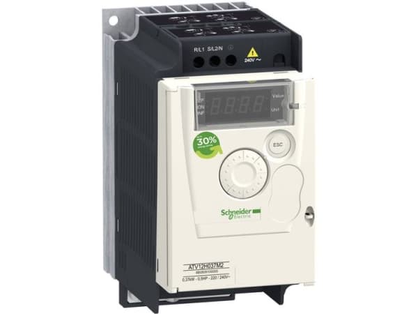 Schneider Electric ATV12H055M2, Musta, Valkoinen, IP20, 200-240 V, 72 mm, 131,2 mm, 143 mm