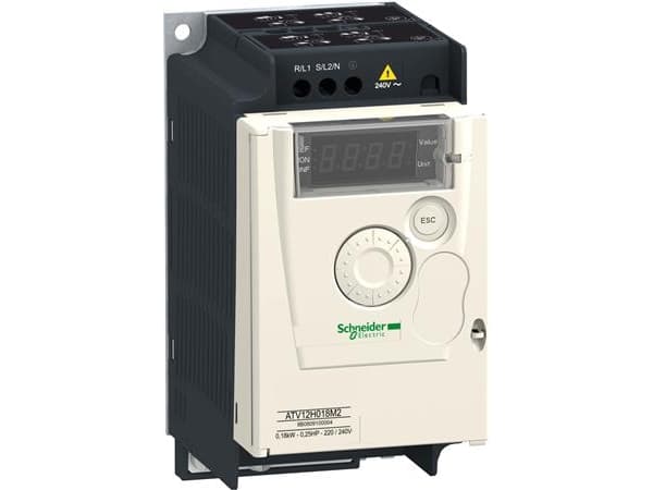 Schneider Electric ATV12H055M2, Musta, Valkoinen, IP20, 200-240 V, 72 mm, 131,2 mm, 143 mm