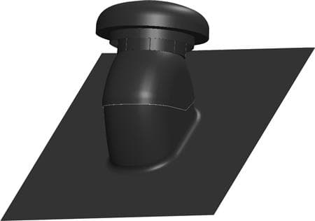 Danfoss Air Flex Taghætte, sort