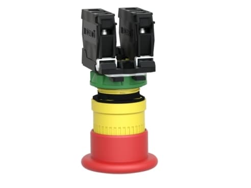 Schneider Electric XB5, Knapp, IP66, IK03, Klass II, 40 mm, 82 mm