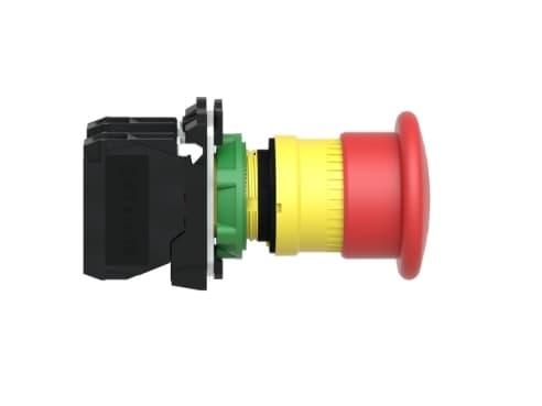 Schneider Electric XB5, Knapp, IP66, IK03, Klass II, 40 mm, 82 mm