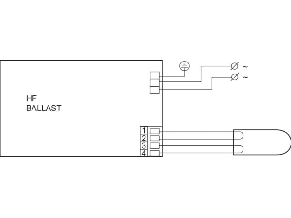Philips HF-P 1 22-42 PL-T/C/L/TL5C EII 220-240V, Ballast, Hvid, -25 - 50 °C, Strøm, 220-240 V, 50 - 60 Hz