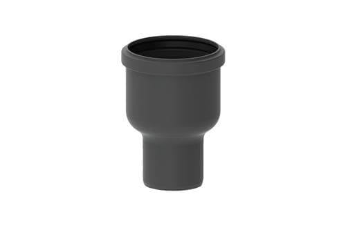 UNIDRAIN Ulostulokulma - Ø75 mm pystysuora, vesilukolla varustettuna