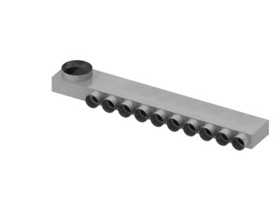 Danfoss Flex manifold. - Air Flex DMF-Ø160/10x75-L (venstre). manifold