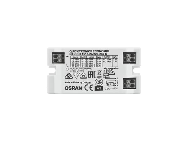 Osram QT-ECO 1X18…24 S, 30 000 t, -15 - 50 °C, 50 Hz, 13 A, 40 mm, 80 mm