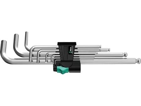 Wera 950/9 Hex-Plus 1 - L-nøkkelsett - 9 deler - inn clip fastener