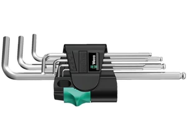 Wera 950/9 Hex-Plus 1 - L-nøkkelsett - 9 deler - inn clip fastener