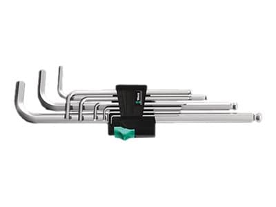 Wera 950/9 Hex-Plus 1 - L-nøkkelsett - 9 deler - inn clip fastener