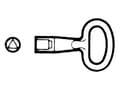 Miniatyrbild 4 av 5: SCHNEIDER ELECTRIC Väggskåp Spacial CRN-nyckel 8 mmm 3-kant för CRN-skåp