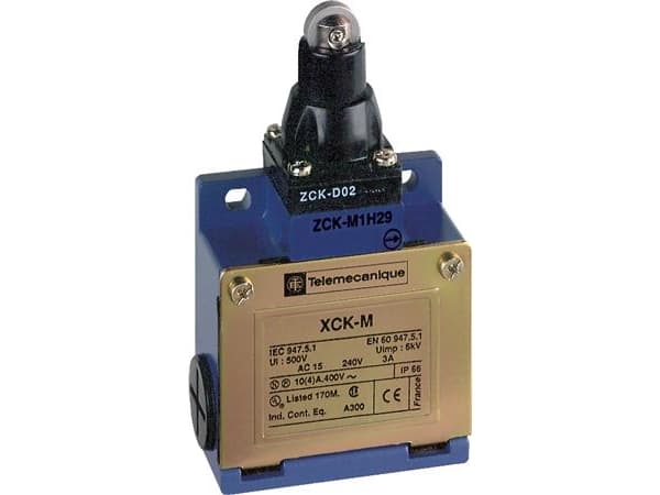 Endestop metal stempel med rulle NO+NC 3XM20 3XM20