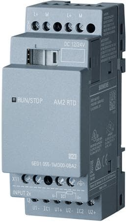 Siemens LOGO! AM2 RTD 0BA2 PLC-laajennusmoduuli 12 V / DC, 24 V / DC