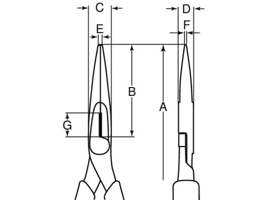 Bahco 2430 G-160 IP, 1,62 cm, 4,9 cm, 8,5 mm, Polypropeeni (PP), Terästä, Termoplastinen, Musta, Oranssi, 16 cm