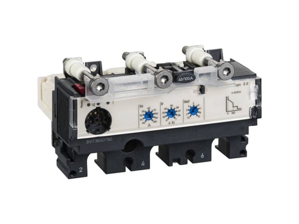 SCHNEIDER ELECTRIC Elektroninen rele Micrologic 2.2Justablelsd, lämpömuisti, 3-napainen, 250ATilNSX 100-250