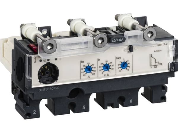 SCHNEIDER ELECTRIC Elektroninen rele Micrologic 2.2Justablelsd, lämpömuisti, 3-napainen, 250ATilNSX 100-250