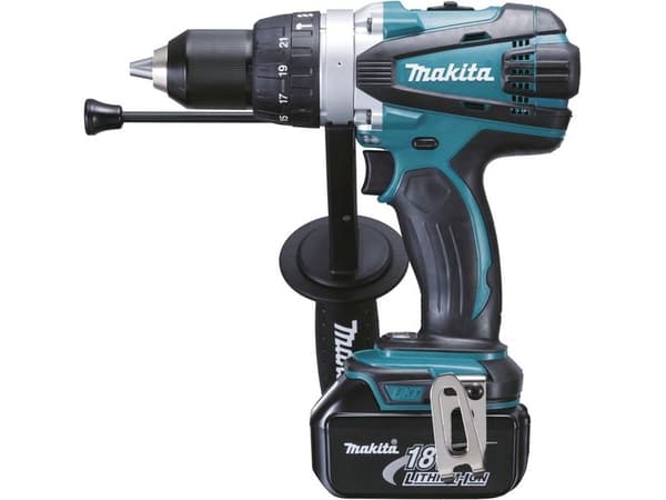Makita DHP458RTJ - Porakone/porakone - akkuporakone - 2-nopeuksinen - 91 N-m - 2 akkua - 18 V