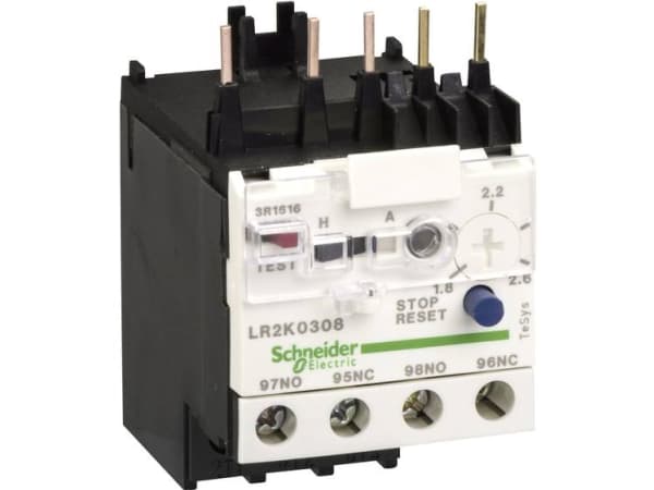 Motorbeskyttelsesrelæ 1 x sluttekontakt, 1 x brydekontakt Schneider Electric LR2K0308 1 stk