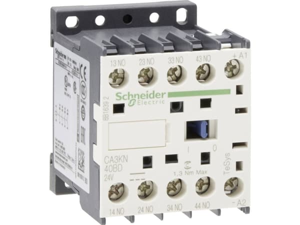 Schneider Electric CA3KN40BD, Vit, 24 V, CSA UL IP2x, 45 x 57 x 48 mm, 225 g, -25 - 50 ° C