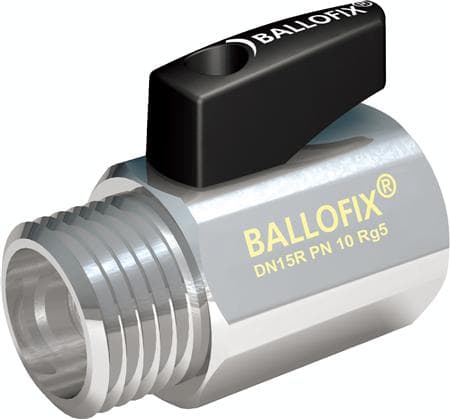 Broen Ballofix 1/2 m.N Rødgods - krom med greb