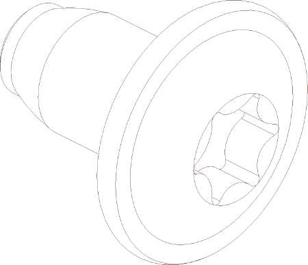 CUBIC Skruv, gängad, torx