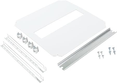 ENSTO Väggskåp DIN-skena insats profil höjd 14,5 mm 1 x 12 modul DIN-insats för 300 x 300 mm kapsling komplett