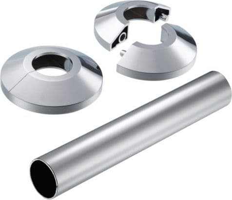 Danfoss väggros Krom t-VHX - rund t-VHX-DUO-MONO forkr 013G3133