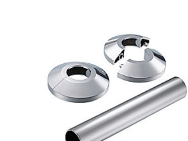Danfoss väggros Krom t-VHX - rund t-VHX-DUO-MONO forkr 013G3133