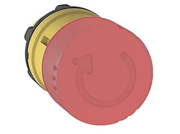 Schneider Electric ZB5AS834, Nappi, Punainen, Keltainen, 30 mm, 30 mm, 1 kpl, -40 - 70 °C