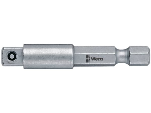Wera 870/4 Verktøyskaft (forbindelsesdel), sekskantskaft, 25,4 / 4 mm (1 / 4"), sekskantskaft, 6,35 mm (0,25"), 1 stk, 50 mm