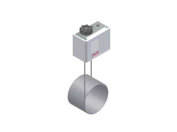DANFOSS Termostaatti KP61 lämpötila-alue -30 - 15 °C Anturin pituus = 5m IP30IP44 yläkannella varustettuna