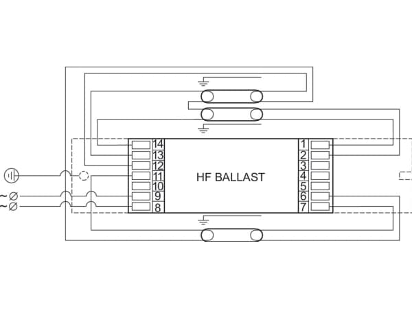 Philips HF-Pi 3/4 14/24 TL5/PL-L EII 220-240V, Virranrajoitin, Harmaa, Valkoinen, -25 - 50 °C, AC, 220-240 V, 50 - 60 Hz