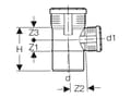Miniatyrbilde 3 av 5: Geberit 390.349.14.1, 87,5°, 139 mm