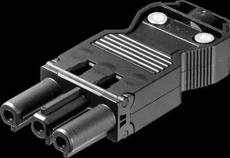 GST18I3 Tulpparuuvi 250V/20A naaras 0,75-2,5mm2 Ø=6,5-10,5mm musta, 92.731.3053.1
