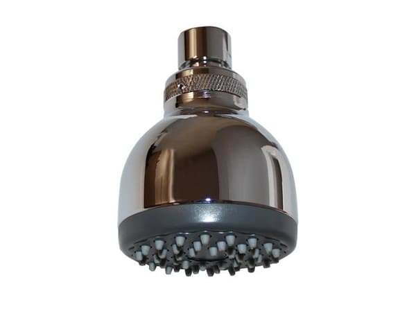 Ideal Standard brusehoved model Blue Sky med ½" omløber og kugleled. Diameter Ø70mm. Rengøringsvenlige/antikalk dyser.