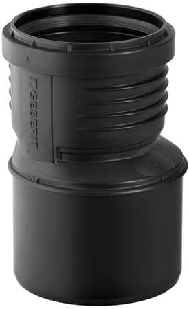 Geberit Silent reduktion 110/50mm, mf, Sort, PP