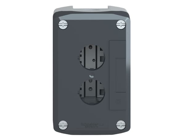 Schneider Electric XALD02, Knapplatta, Grå, Polykarbonat, IP66, IP67, IP69, IP69K, IK03, Klass II