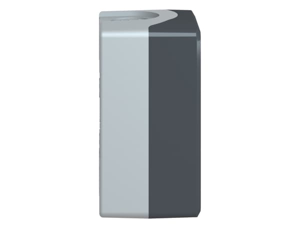 Schneider Electric XALD02, Knapplatta, Grå, Polykarbonat, IP66, IP67, IP69, IP69K, IK03, Klass II