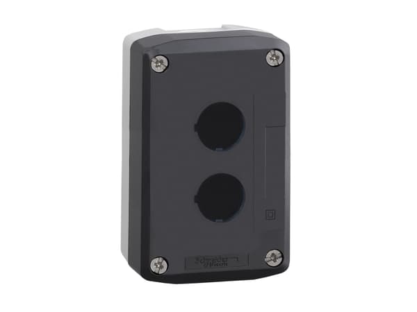 Schneider Electric XALD02, Knapplatta, Grå, Polykarbonat, IP66, IP67, IP69, IP69K, IK03, Klass II