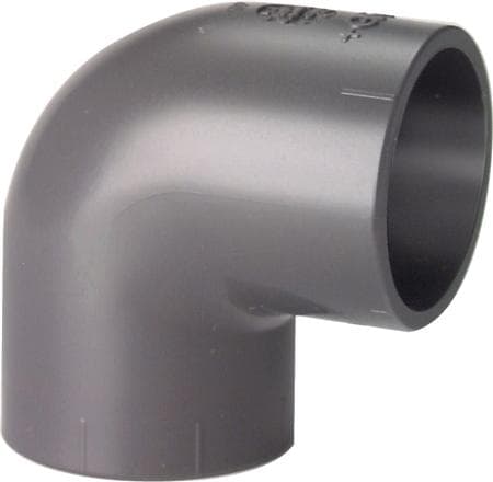 PVC-vinkel 90° 16 mm - 721.100.105 +gf+