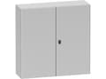 Pikkukuva 4 / 5: SCHNEIDER ELECTRIC Seinäkaappi metallia S3D, 1200 x 1200 x 300 mm KxSxK RAL7035, kiinnityslevyllä, IP55, 2 ovea