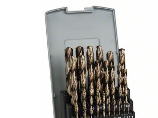 Bosch 2 608 587 018, Pora, Poranteräsetti, Seosteräs, valurauta, Seostamaton teräs, Ruostumaton teräs, 135°, Pikateräs-kobolttiseos (HSS-Co), Lieriöm