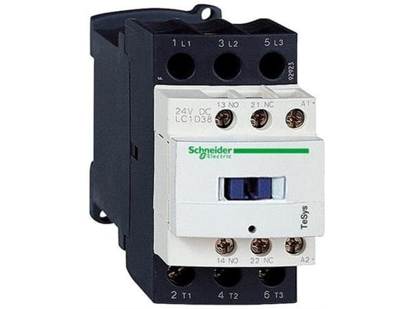 SCHNEIDER ELECTRIC Kytkin 18,5kW, 400V AC, 38A AC3, 3-napainen, 1NO+1NC, ohjausjännite 230V AC