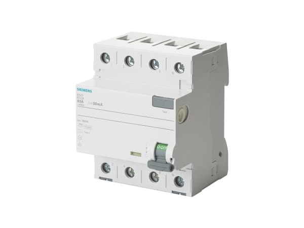Siemens 5SV3344-6, Vikavirtasuoja, Tyyppi A, IP20, 400 V