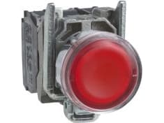 Schneider Electric XB4, Röd, 220-240 V, 50 - 60 hz, 10 A, 30 mm, 57 mm