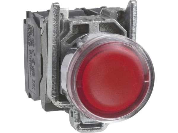 Schneider Electric XB4, Röd, 220-240 V, 50 - 60 hz, 10 A, 30 mm, 57 mm