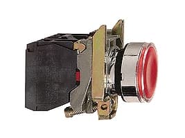 Schneider Electric XB4, Röd, 220-240 V, 50 - 60 hz, 10 A, 30 mm, 57 mm
