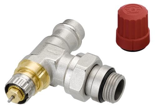 Danfoss RA-N press fit 15mm - vinkel Radiatorventil 013G3237