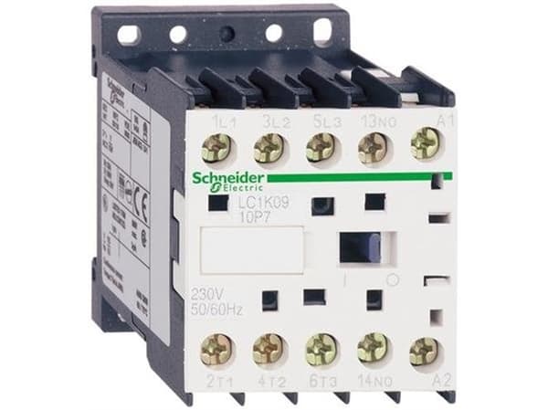 SCHNEIDER ELECTRIC Kytkin 5,5kW, 400V AC, 9A AC3, 3-napainen, 1NC, ohjausjännite 24V AC